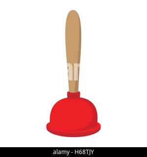 Plunger cartoon icon Stock Vector