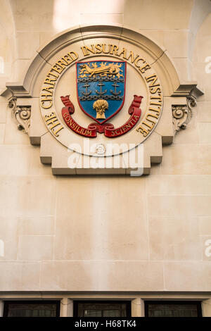 Coat of Arms of the Chartered Insurance Institute Stock Photo