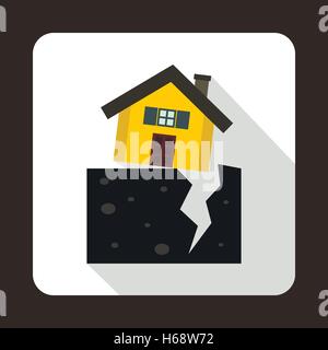 House after an earthquake icon, flat style Stock Vector Image & Art - Alamy