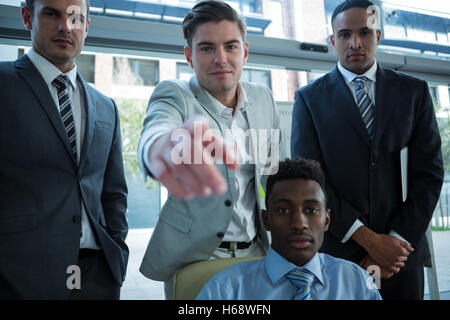 Businessman discussing work Stock Photo