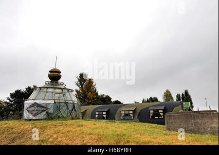 The Squadron wartime huts at North Weald Airfield, Essex, England, United Kingdom, Europe Stock Photo