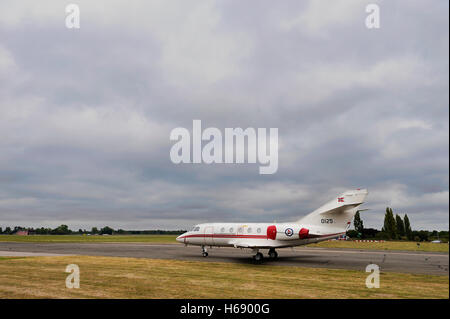 A Norwegian Air Force Dassault Falcon Mystere at North Weald Airfield, Essex, England, United Kingdom, Europe Stock Photo