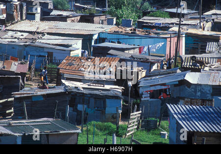 Huts in the township Nyanga, poverty, Cape Town, South Africa Stock ...