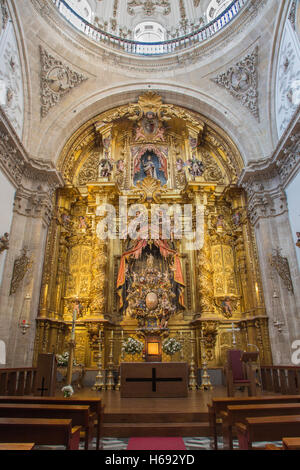 SEGOVIA, SPAIN, APRIL - 14, 2016: The main altar of church Capilla del Santisimo Sacramento Stock Photo