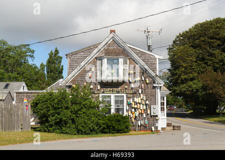 Cap't Cass Rock Harbor Seafood, Orleans, Cape Cod, Massachusetts, United States, North America Stock Photo