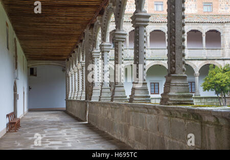 AVILA, SPAIN, APRIL - 18, 2016: The atrium of Real monasterio de Santo Tomas. Stock Photo