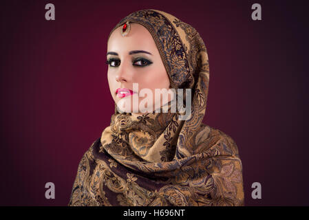 Muslim woman with nice jewellery Stock Photo