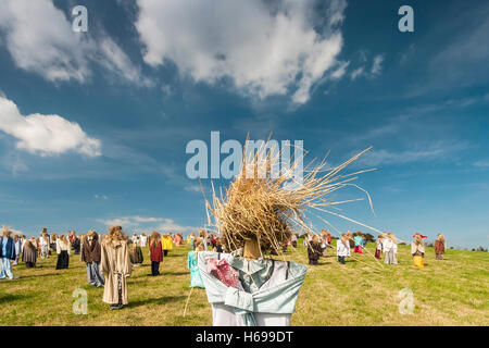 Hei People.  A public art installation in Kent. Stock Photo