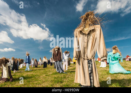 Hei People.  A public art installation in Kent. Stock Photo