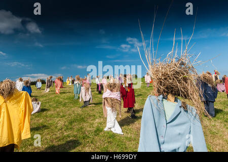 Hei People.  A public art installation in Kent. Stock Photo