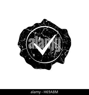 Stamp Distressed CheckMark Stock Vector