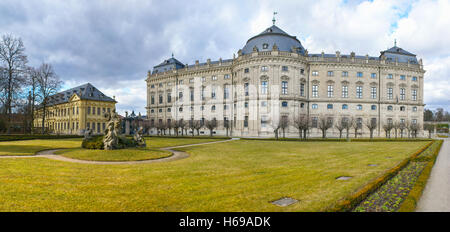The Wurzburg residence is a palace in southern Germany. It belonged to the princes-bishops until the 19th century. Stock Photo