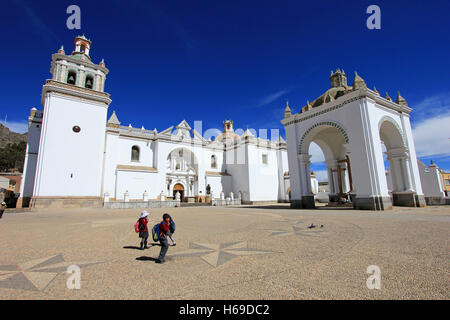 Basilica Our Lady of Copacabana, Bolivia Stock Photo