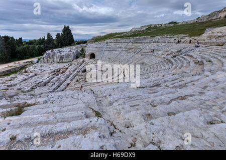 Teatro Greco, The Parco Archeologico, Siracusa, Sicily, Italy Stock Photo