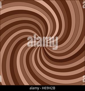 vector abstract background of chocolate swirl Stock Vector