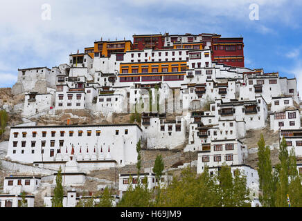 Holy 'Thiksey Monastery' in Leh, ladakh, India Stock Photo