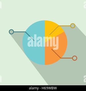 modern eco concept pie chart infographic elements template Stock Vector ...