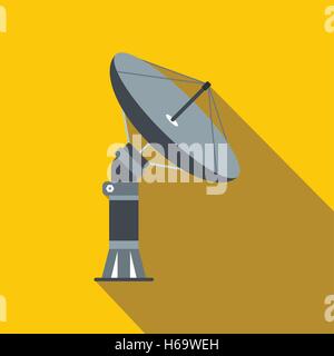 Parabolic aereal flat icon Stock Vector