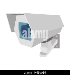 Surveillance camera cartoon icon Stock Vector