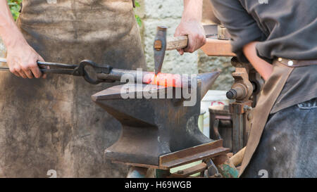 Challans, France - August 11, 2016 : event Once Challans "Autrefois Challans" organized by the city and plunges visitors into th Stock Photo