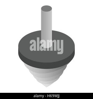 Rotating drill isometric 3d icon Stock Vector