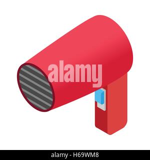 Hairdryer isometric 3d icon Stock Vector