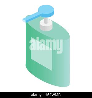 Liquid soap dispenser isometric 3d icon Stock Vector