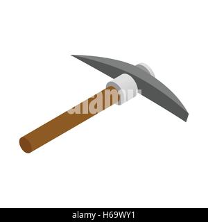 Pickaxe isometric 3d icon Stock Vector