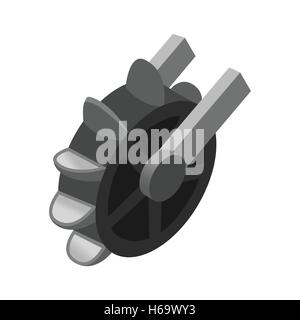 Wheel mill isometric 3d icon Stock Vector