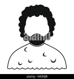 Avatar man barbershop icon Stock Vector