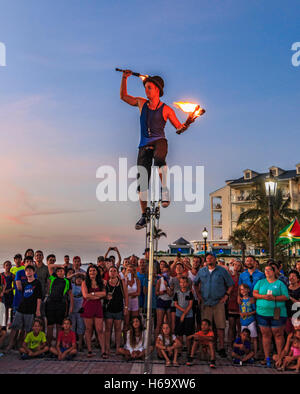 A Juggler Performs At The Sunset Celebration, Mallory Square, Key West