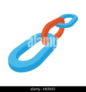 SEO link building cartoon icon Stock Vector