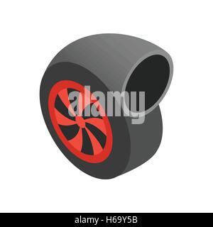 Turbocharger isometric 3d icon Stock Vector