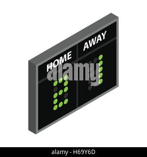 Scoreboard isometric 3d icon Stock Vector