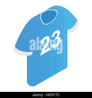 The sports t-shirt with the number 23 icon Stock Vector