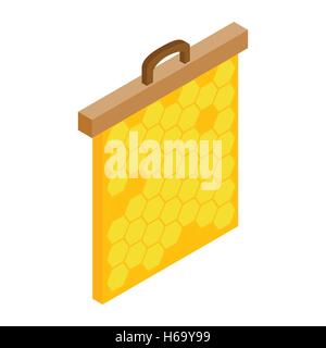 Honeycomb frame isometric 3d icon Stock Vector