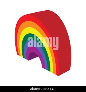 Rainbow cartoon icon Stock Vector