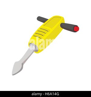 Jackhammer cartoon icon Stock Vector