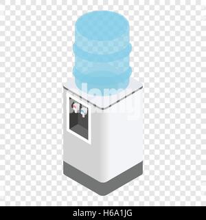 Isometric office water cooler Stock Vector