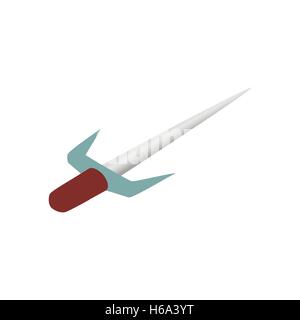 Sai weapon isometric 3d icon Stock Vector