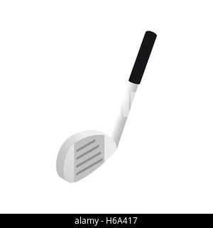 Ball and golf club isometric 3d icon Stock Vector