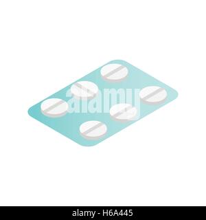 Birth control pills isometric icon Stock Vector