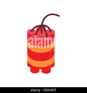 Red dynamite sticks isometric 3d icon Stock Vector