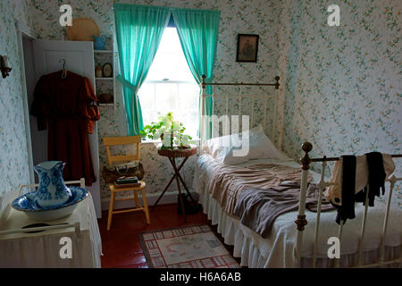 Anne's room in The Green Gables heritage house, Cavendish, Prince Edward Island, Canada Stock Photo