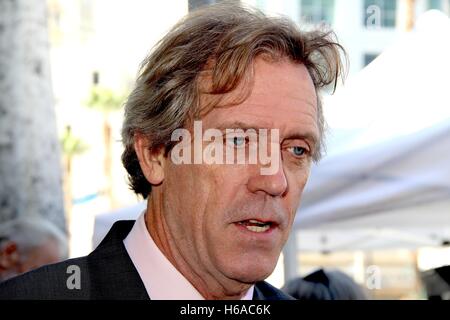 Hollywood, California, USA. 24th Oct, 2016. I15866CHW.Hugh Laurie Honored With Star On The Hollywood Walk Of Fame .6712 Hollywood Blvd in front of the Pig ''˜N Whistle British Pub, Hollywood, CA.10/25/2016.HUGH LAURIE . © Clinton H.Wallace/Photomundo International/ Photos Inc © Clinton Wallace/Globe Photos/ZUMA Wire/Alamy Live News Stock Photo