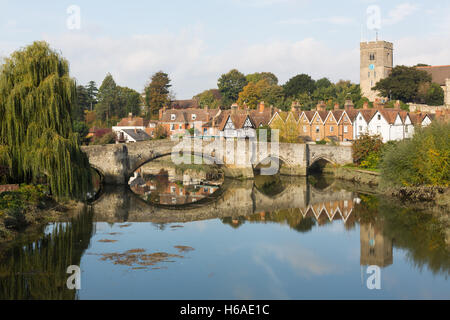 Aylesford Bridge on the River Medway Stock Photo