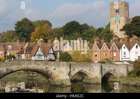 Aylesford Bridge on the River Medway Stock Photo