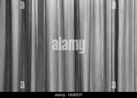 Curtain background detail with waves in black and white. Horizontal Stock Photo