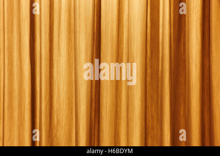 Curtain background detail with waves in warm tone. Horizontal Stock Photo