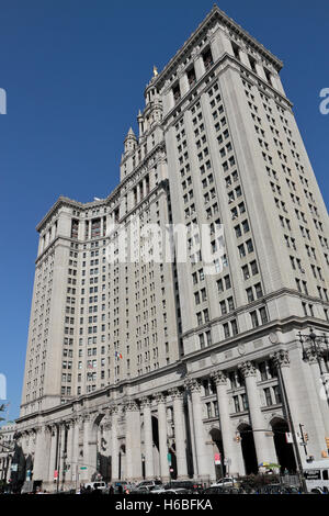 View of the David N. Dinkins Municipal Building, a 40-story building in ...